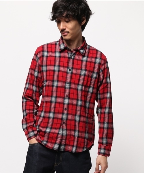 WEGO(ウィゴー)の「WEGO/タータンチェックネルシャツ(シャツ/ブラウス・メンズ・ブラック系その他2/レッド系その他2/イエロー系その他3/パープル系その他2/レッド系その他3・LARGE/MEDIUM/SMALL)」の16枚目の写真