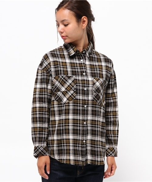 Heather(ヘザー)の「アソートBIGシャツ 731400(シャツ/ブラウス・レディース・レッド系その他/ブラック系その他/ブルー・FREE)」の4枚目の写真