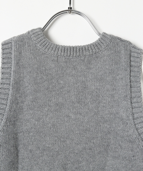 GLOBAL WORK（グローバルワーク）の「【キッズ】ニットベストツキプルオーバー長袖2/727106（ニット/セーター・キッズ・ブラック系その他/グレー/キャメル・X-LARGE/LARGE/SMALL/MEDIUM）」の11枚目の写真