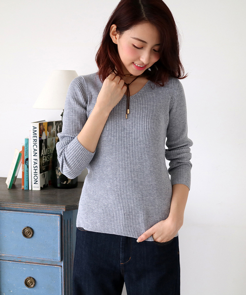 N.（N. Natural Beauty Basic）（エヌエヌナチュラルビューティーベーシック）の「ハイケージリブニット（ニット/セーター・レディース・ブラック/グレー/ホワイト/ブラウン/ボルドー・MEDIUM）」の20枚目の写真