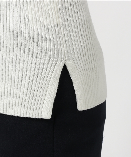 N.（N. Natural Beauty Basic）（エヌエヌナチュラルビューティーベーシック）の「ハイケージリブニット（ニット/セーター・レディース・ブラック/グレー/ホワイト/ブラウン/ボルドー・MEDIUM）」の11枚目の写真
