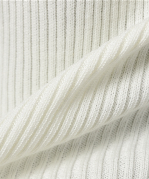 N.（N. Natural Beauty Basic）（エヌエヌナチュラルビューティーベーシック）の「ハイケージリブニット（ニット/セーター・レディース・ブラック/グレー/ホワイト/ブラウン/ボルドー・MEDIUM）」の12枚目の写真