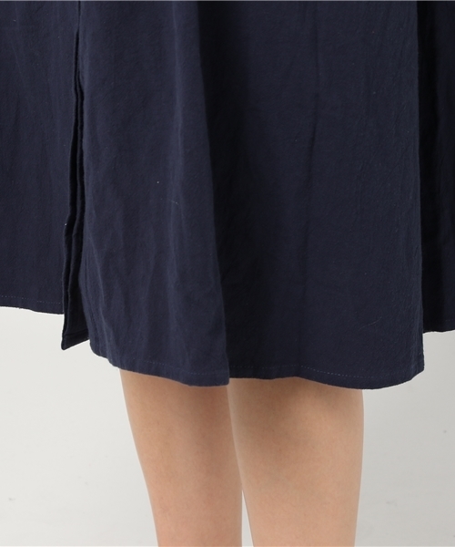 MERLOT（メルロー）の「プラント刺繍半袖ワンピース5961（ワンピース・レディース・アイボリー/ネイビー/ライトブルー・FREE）」の9枚目の写真