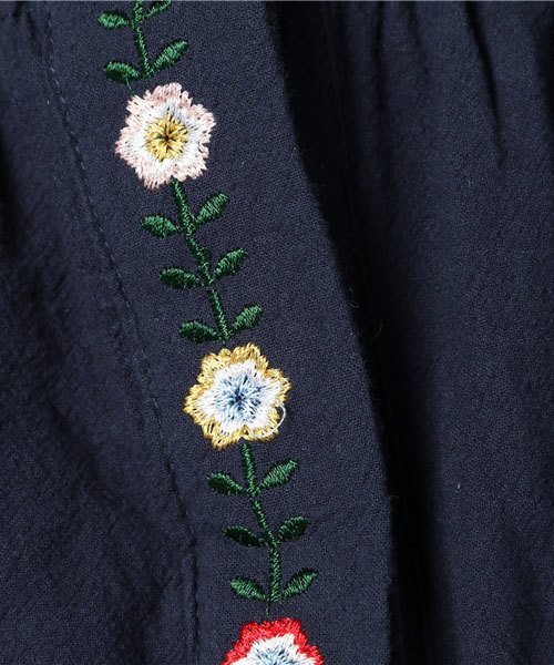 MERLOT（メルロー）の「プラント刺繍半袖ワンピース5961（ワンピース・レディース・アイボリー/ネイビー/ライトブルー・FREE）」の11枚目の写真