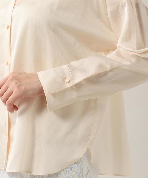 Jewel Changes（ジュエルチェンジズ）の「JOC サテン D/SL シャツ（シャツ/ブラウス・レディース・ナチュラル/ベージュ/その他1・FREE）」の5枚目の写真