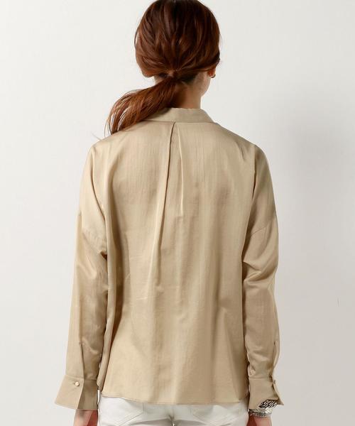 Jewel Changes（ジュエルチェンジズ）の「JOC サテン D/SL シャツ（シャツ/ブラウス・レディース・ナチュラル/ベージュ/その他1・FREE）」の15枚目の写真