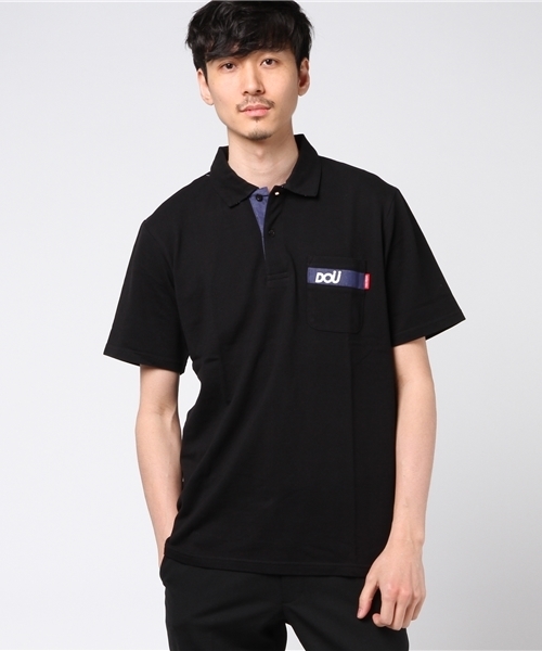 DOUBLE STEAL（ダブルスティール）の「Line Bar DOU POLO　ポロシャツ（ポロシャツ・メンズ・ホワイト/ブラック/カーキ・LARGE/MEDIUM/X-LARGE）」の11枚目の写真