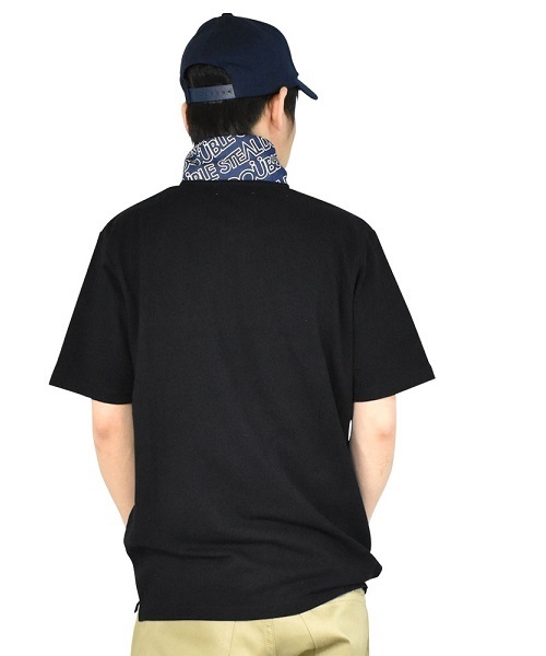 DOUBLE STEAL（ダブルスティール）の「Line Bar DOU POLO　ポロシャツ（ポロシャツ・メンズ・ホワイト/ブラック/カーキ・LARGE/MEDIUM/X-LARGE）」の4枚目の写真