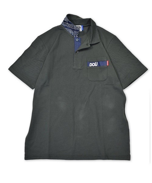 DOUBLE STEAL（ダブルスティール）の「Line Bar DOU POLO　ポロシャツ（ポロシャツ・メンズ・ホワイト/ブラック/カーキ・LARGE/MEDIUM/X-LARGE）」の7枚目の写真