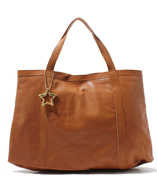 bpr BEAMS（ビーピーアール ビームス ）の「TAMBU×bpr BEAMS / 別注 ラムレザートート（トートバッグ・レディース・ブラック/ブラウン系その他/ブルー系その他/イエロー/オリーブ/その他1/ブラウン/ネイビー/パープル・ONE SIZE）」の3枚目の写真