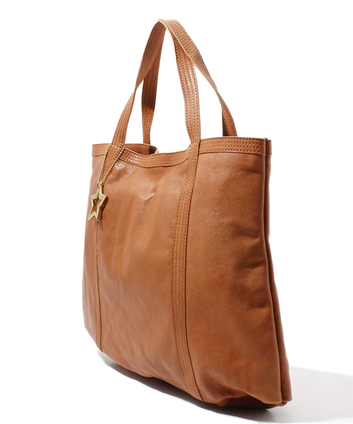 bpr BEAMS（ビーピーアール ビームス ）の「TAMBU×bpr BEAMS / 別注 ラムレザートート（トートバッグ・レディース・ブラック/ブラウン系その他/ブルー系その他/イエロー/オリーブ/その他1/ブラウン/ネイビー/パープル・ONE SIZE）」の10枚目の写真