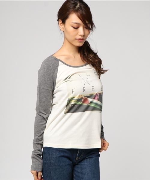◆boohoo◆ クリンクルビスコース ロングスリーブ シャツ/ white OLIVEDRAB ドローコード ロングスリーブTシャツ（Tシャツ