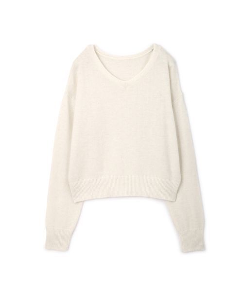 FREE'S MART（フリーズマート）の「アンゴラ混２WAY Vネックニット（ニット/セーター・レディース・ホワイト/グレー/レッド/ブルー・FREE）」の2枚目の写真