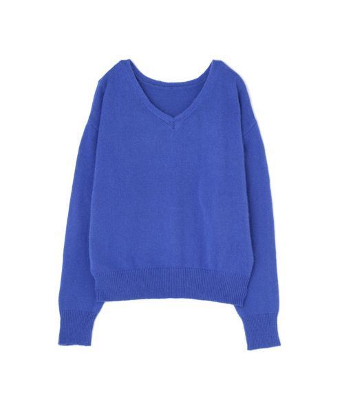 FREE'S MART（フリーズマート）の「アンゴラ混２WAY Vネックニット（ニット/セーター・レディース・ホワイト/グレー/レッド/ブルー・FREE）」の4枚目の写真