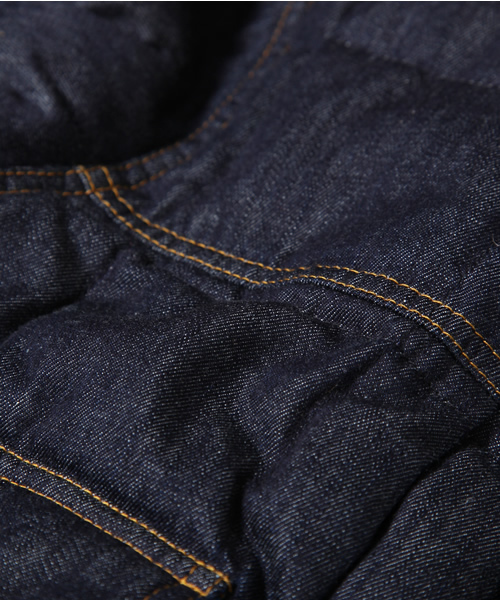 MONKEY TIME（モンキータイム）の「MT∴ デニム ダウン G-ジャケットÅ（デニムジャケット・メンズ・ネイビー・SMALL/MEDIUM/LARGE）」の10枚目の写真