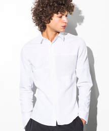 1PIU1UGUALE3 RELAX(ウノピゥウノウグァーレトレ)ブロッキングニットシャツ