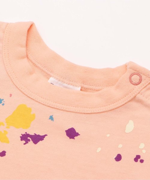 BREEZE（ブリーズ）の「ネット限定ペンキTシャツ（Tシャツ/カットソー・キッズ・ネイビー/サーモンピンク/キナリ・140/80/110/130/100/120/90/95）」の19枚目の写真