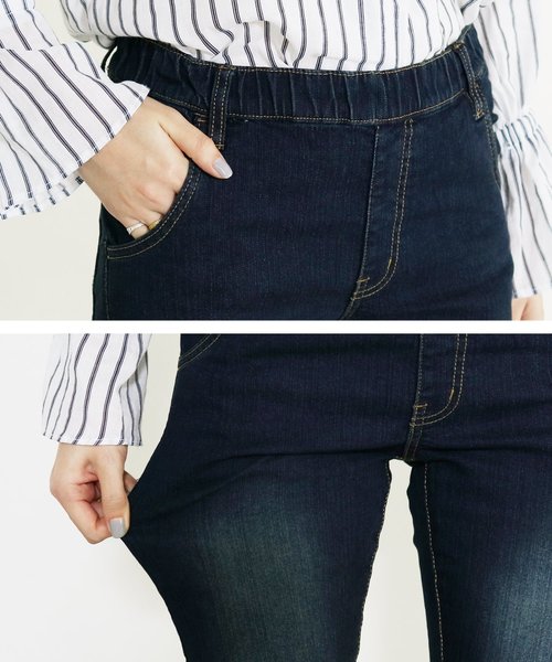 reca(レカ)の「ストレスフリー!ウエストゴム ストレッチスキニーデニム【2018 S/S】(デニムパンツ・レディース・ブルー/ネイビー・L/M)」の15枚目の写真