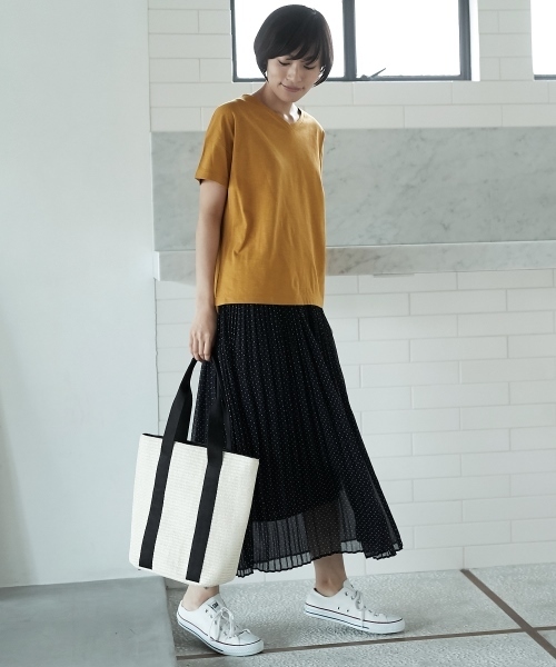 AMERICAN HOLIC（アメリカンホリック）の「テープハンドルトートバッグ（トートバッグ・レディース・ホワイト/ブラック・FREE）」の14枚目の写真