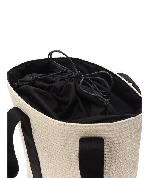 AMERICAN HOLIC（アメリカンホリック）の「テープハンドルトートバッグ（トートバッグ・レディース・ホワイト/ブラック・FREE）」の8枚目の写真