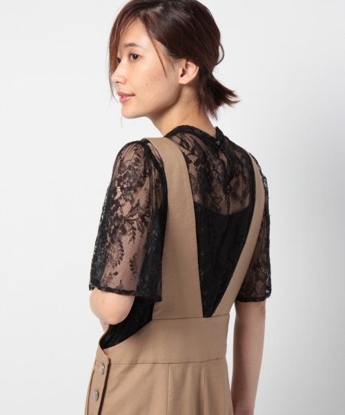 laboratory work(ラボラトリーワーク)の「レース袖ボリュームプルオーバー(シャツ/ブラウス・レディース・ホワイト/ブラック・MEDIUM)」の2枚目の写真