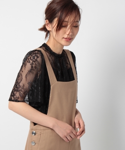 laboratory work(ラボラトリーワーク)の「レース袖ボリュームプルオーバー(シャツ/ブラウス・レディース・ホワイト/ブラック・MEDIUM)」の5枚目の写真