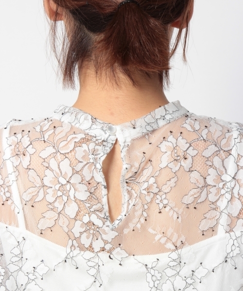 laboratory work(ラボラトリーワーク)の「レース袖ボリュームプルオーバー(シャツ/ブラウス・レディース・ホワイト/ブラック・MEDIUM)」の12枚目の写真