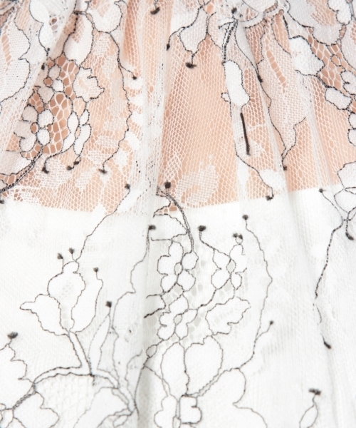 laboratory work(ラボラトリーワーク)の「レース袖ボリュームプルオーバー(シャツ/ブラウス・レディース・ホワイト/ブラック・MEDIUM)」の17枚目の写真