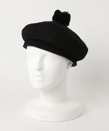 MERLOT | ラフィアポンポンベレー帽7195(ハンチング/ベレー帽)