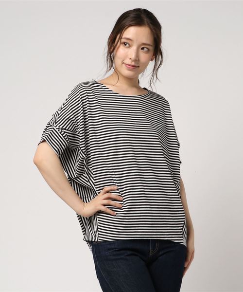 AMERICAN HOLIC（アメリカンホリック）の「・変形カットプルオーバー（Tシャツ/カットソー・レディース・オフホワイト/カーキ/その他7/ブラック・FREE）」の16枚目の写真