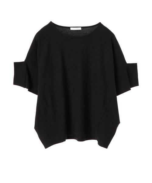 AMERICAN HOLIC（アメリカンホリック）の「・変形カットプルオーバー（Tシャツ/カットソー・レディース・オフホワイト/カーキ/その他7/ブラック・FREE）」の6枚目の写真