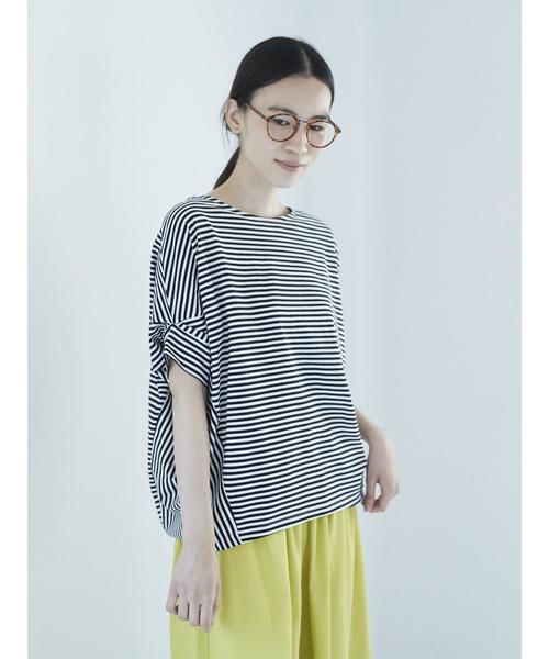 AMERICAN HOLIC（アメリカンホリック）の「・変形カットプルオーバー（Tシャツ/カットソー・レディース・オフホワイト/カーキ/その他7/ブラック・FREE）」の9枚目の写真