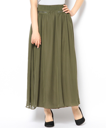 シフォンZIP ロングスカート