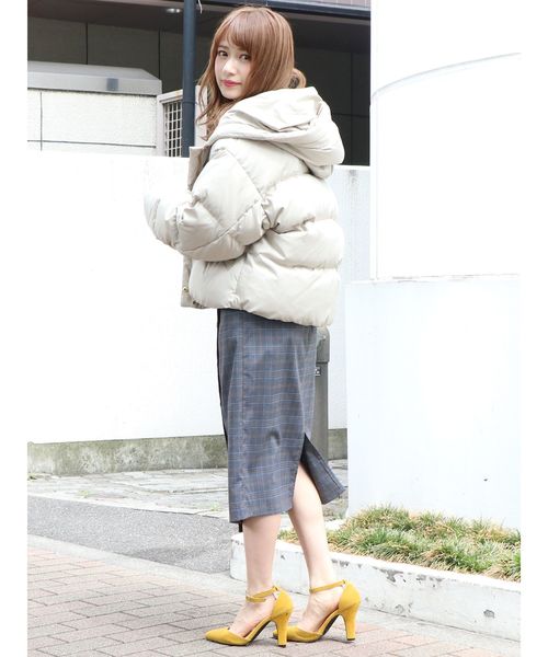 dazzlin（ダズリン）の「パッチワークチェックラップスカート（スカート・レディース・ブルー/ネイビー/ブラウン・SMALL/MEDIUM）」の15枚目の写真