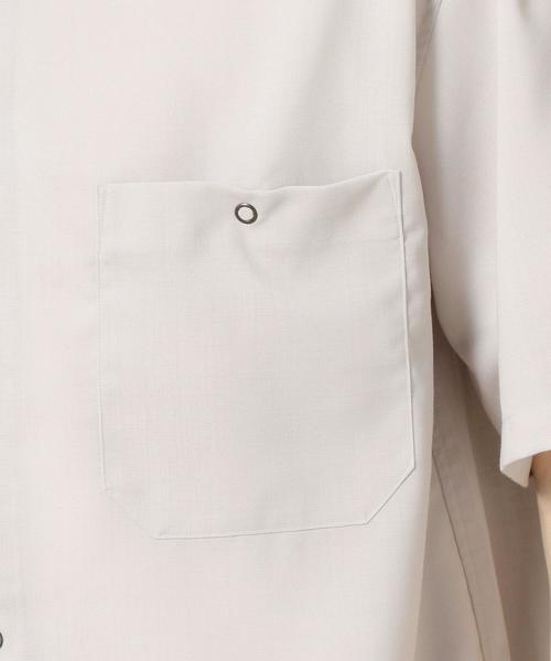 BEAUTY&YOUTH UNITED ARROWS（ビューティーアンドユースユナイテッドアローズ）の「BY TW 2ポケット スナップ ワイドフォルム シャツ ◆（シャツ/ブラウス・メンズ・ライトグレー/ネイビー・SMALL/X-LARGE/LARGE/MEDIUM）」の14枚目の写真