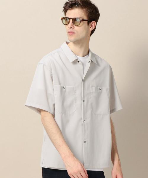 BEAUTY&YOUTH UNITED ARROWS（ビューティーアンドユースユナイテッドアローズ）の「BY TW 2ポケット スナップ ワイドフォルム シャツ ◆（シャツ/ブラウス・メンズ・ライトグレー/ネイビー・SMALL/X-LARGE/LARGE/MEDIUM）」の15枚目の写真