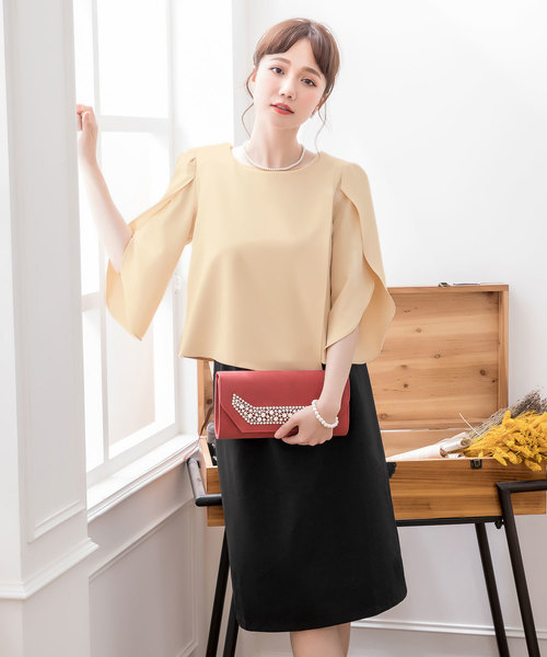 DRESS STAR(ドレス スター)の「結婚式◆お呼ばれ◆に使えるセットアップドレス(ドレス)」|アイボリー