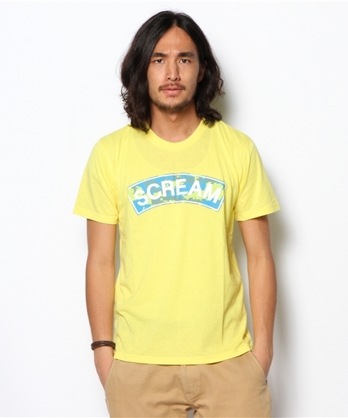 WEGO(ウィゴー)の「WEGO/BOXロゴTee(S)(Tシャツ/カットソー・メンズ・レッド/ブラック/ホワイト/ライトイエロー/ブルー・MEDIUM/LARGE)」の5枚目の写真