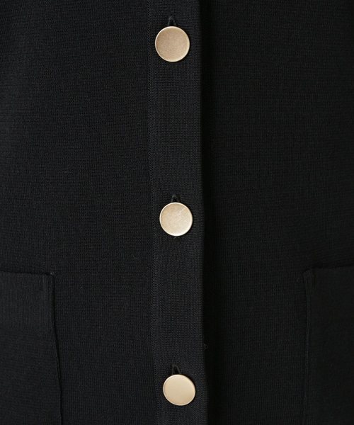 セール】ミラノリブメタルボタンニットジャケット