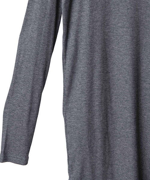 NO ID.（ノーアイディ）の「mlt2369-デュアルウォームテレコＣ-ＮロンＴ（Tシャツ/カットソー・メンズ・ホワイト/ブラック/レッド/グレー・1/2）」の7枚目の写真