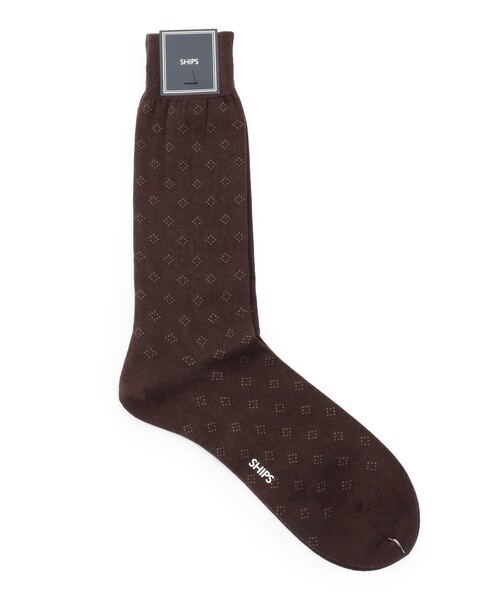 SHIPS(シップス)の「SHIPS: シャドー コモン コットン ドレス ソックス(ソックス/靴下・メンズ・ブラック/ネイビー/ダークグレー/ブラウン・ONE SIZE)」の3枚目の写真