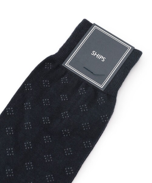 SHIPS(シップス)の「SHIPS: シャドー コモン コットン ドレス ソックス(ソックス/靴下・メンズ・ブラック/ネイビー/ダークグレー/ブラウン・ONE SIZE)」の5枚目の写真