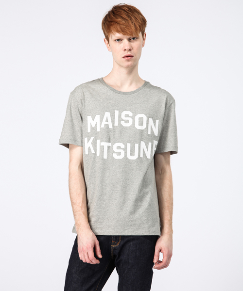 Maison Kitsune(メゾンキツネ)の「R-NECK TEE SHIRT W/ PRINT(Tシャツ/カットソー・メンズ・ホワイト/グレー・SMALL/MEDIUM/LARGE)」の2枚目の写真
