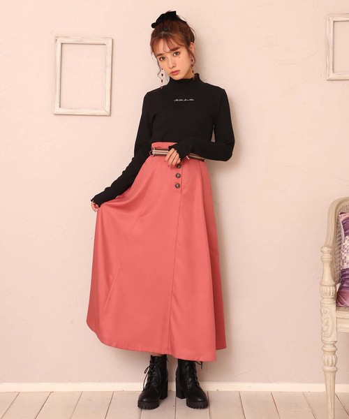 one after another NICE CLAUP（ワンアフターアナザーナイスクラップ）の「ロゴ刺繍テレコハイネックトップス（Tシャツ/カットソー・レディース・オフホワイト/ブラック/ベージュ系その他/ミント・FREE）」の13枚目の写真