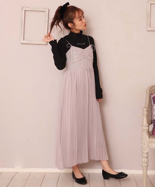 one after another NICE CLAUP（ワンアフターアナザーナイスクラップ）の「ロゴ刺繍テレコハイネックトップス（Tシャツ/カットソー・レディース・オフホワイト/ブラック/ベージュ系その他/ミント・FREE）」の14枚目の写真