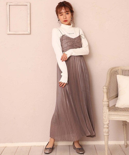 one after another NICE CLAUP（ワンアフターアナザーナイスクラップ）の「ロゴ刺繍テレコハイネックトップス（Tシャツ/カットソー・レディース・オフホワイト/ブラック/ベージュ系その他/ミント・FREE）」の16枚目の写真