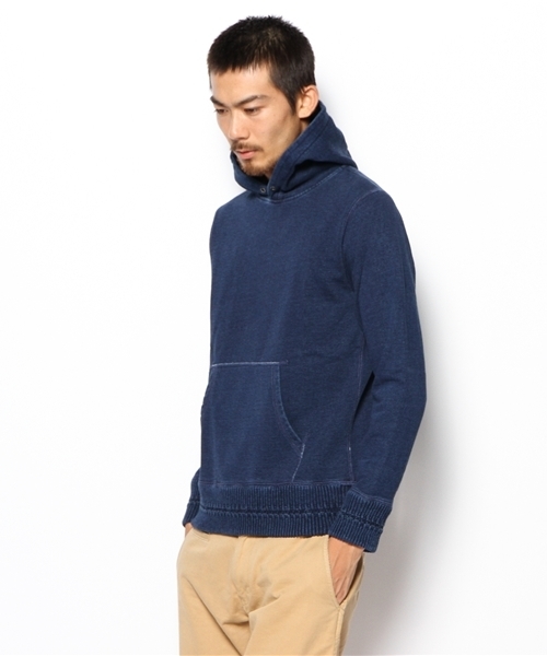 CIAOPANIC（チャオパニック）の「【indigos】インディゴ裏毛起毛プルパーカー（パーカー・メンズ・ネイビー/ブルー・MEDIUM/LARGE）」の10枚目の写真