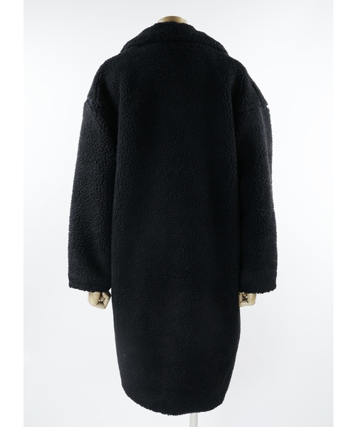 reca（レカ）の「ビッグシルエット モコモコボアチェスターコート（チェスターコート・レディース・ホワイト/ブラウン/ベージュ/ネイビー・M）」の17枚目の写真