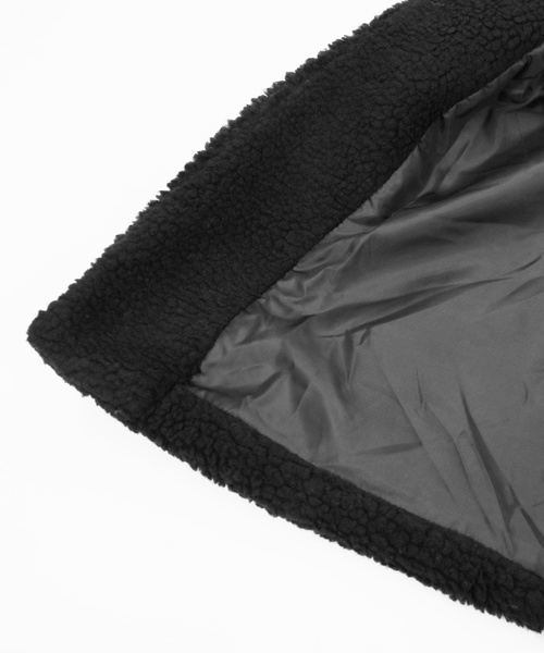 reca（レカ）の「ビッグシルエット モコモコボアチェスターコート（チェスターコート・レディース・ホワイト/ブラウン/ベージュ/ネイビー・M）」の7枚目の写真