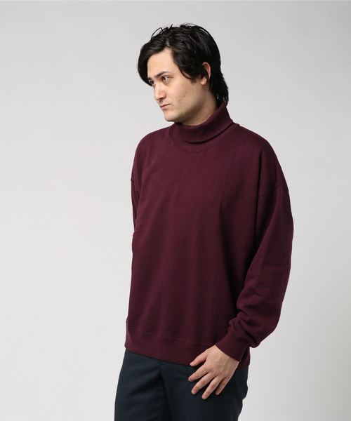 WEGO（ウィゴー）の「WEGO/タートルネックプルオーバースウェット（スウェット・メンズ・ホワイト/ブラック/ベージュ/ワイン・LARGE/SMALL/MEDIUM）」の7枚目の写真